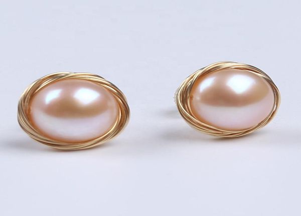 

new style fashion design 910mm button shape pearl jewelry sets women earrings5943775, Golden