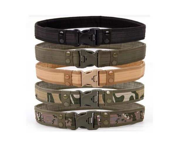 

2022 new support 130cm army style combat belts quick release tactical belt fashion men canvas waistband outdoor hunting accessorie5719437, Black;gray