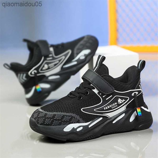 

sneakers 2023 breathable children's sports shoes boys' tennis and basketball shoes fashionable casual shoes and children's co, Black;red
