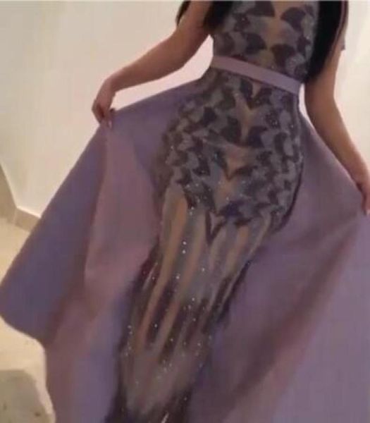 

2016 major beaded evening dresses with dusty purple satin ruffled split overskirts floor length evening gowns8248093, Black;red