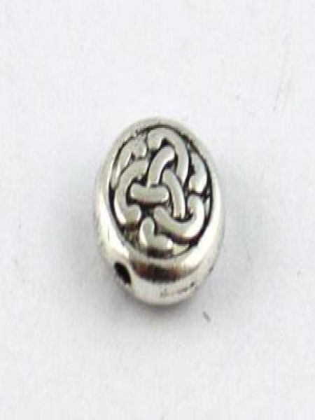

120pcs tibetan silver metal celtic knot flat beads 95mm a89349130901, Black