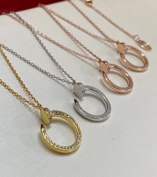 

luxury designer brand full diamond love pendant necklaces fashion necklace for man woman jewelry la13358504192, Silver