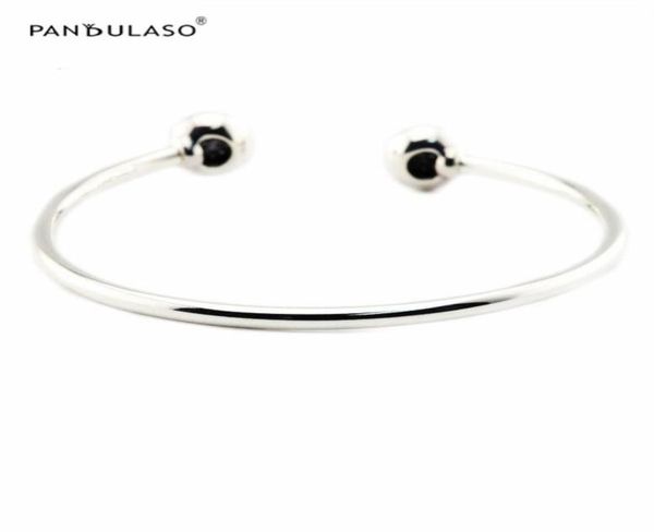 

signature clear cz open sterling silver bangle woman bracelets 925sterlingsilver bracelets for women fits european famous brand4581033, Golden;silver