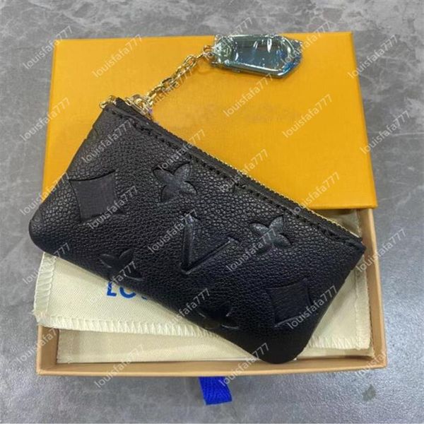 

key pouch m62650 pochette coin purses wallet cles designer fashion womens men ring credit card holder coin purse mini bag charm ac233p, Red;black