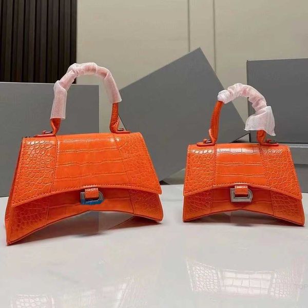 

designer hourglass bags shoulder handbag women's portable handheld wallet leather crocodile pattern crossbo