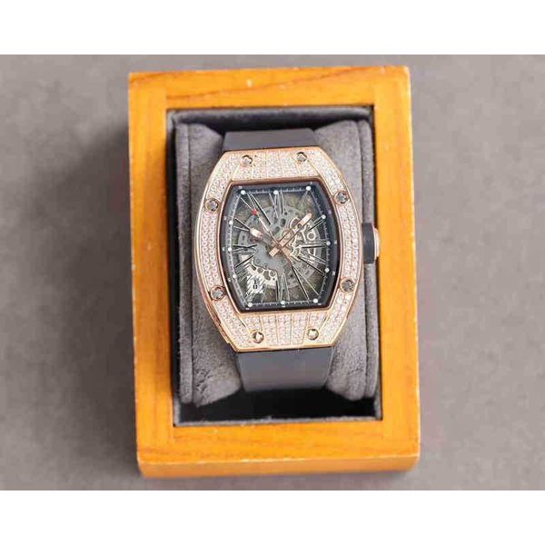 

superclone watch designer luxury mens mechanics rihca milles iced out men automatic es mechanical sport wrist stainless steel case silicone