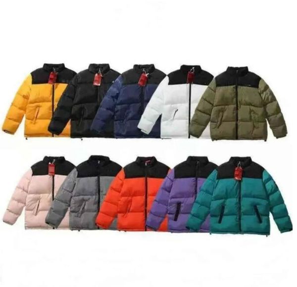 

2021 new mens winter puffer jacketsdown coat womens fashion down jacket couples parka outdoor warm feather outfit outwear multicolor coats, Black