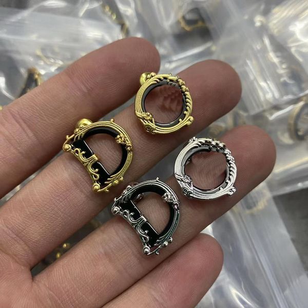 

simplicity style women gold stud earring designer jewelry hoops silver earrings for mens ear duble letter studs luxury hoops fashion love ea, Golden;silver