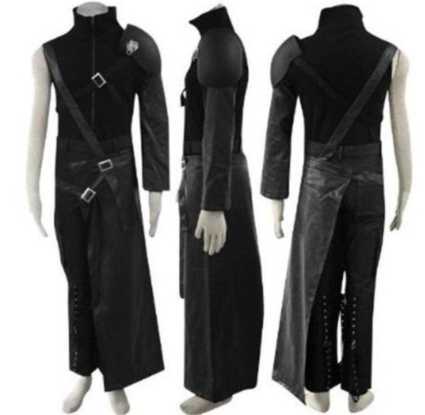 

final fantasy vii cloud cosplay costume zaxs includes 5 accessories4085722, Black