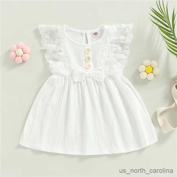 

girl's dresses sweet girls princess dress summer baby infants bow sleeveless crew neck patchwork party dresses vestidos kids r230815, Red;yellow