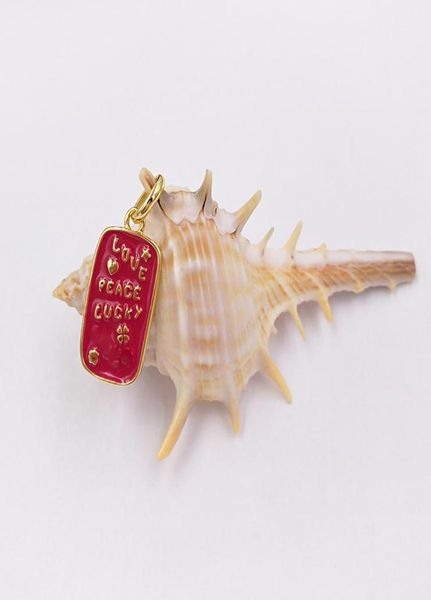 

pendants medallions lovepeacelucky pendant in gold vermeil with enamel authentic 925 sterling silver fits european bear jewelry 7487287