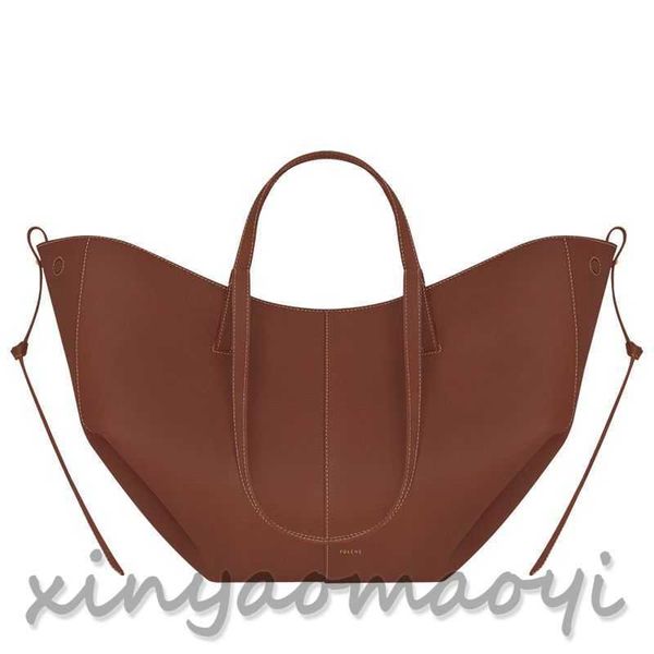 

polene dark brown retro charm niche designer bag, french light luxury brand bag, shoulder bag, crossbody bag, tote bag, large capacity, fash