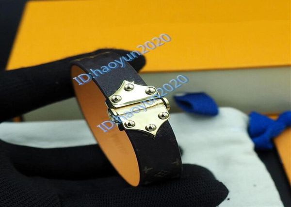 

flower leather bracelet six nail leather bracelet buckle calfskin bracelet men and women can wear jewelry supply7735412, Black