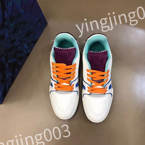 

designer womens casual outdoor running shoes reflective sneakers vintage leather womens and men trainers fashion derma casual shoes rd1011, Black