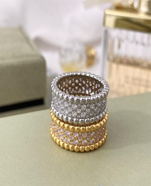 

gold wedding ring women mengold plated love rings micro paved flower gypsophila zircon jewelry couple gift5156009, Silver