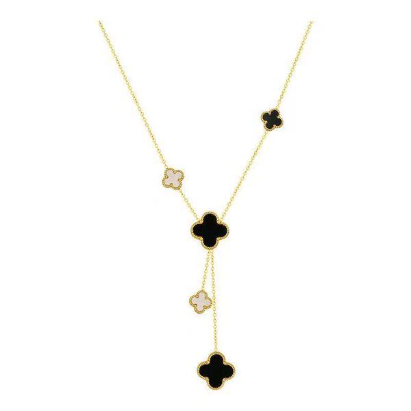 

fashion designer jewelry classic 4/four leaf clover locket necklace highly quality choker chains 18k plated gold girls gift, Silver