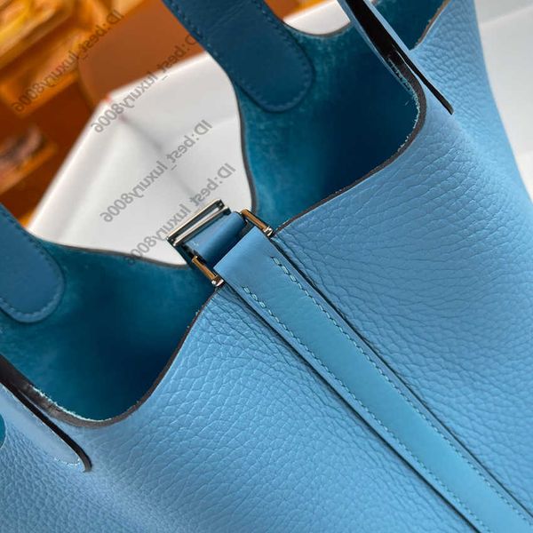 

10a classic tote bag designers s simple fashion womens hand picotin high grade tc leather half handmade capacity with original gift box pack