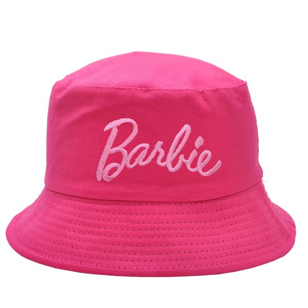 

barbie pink hat macaron fisherman hat embroidered basin hat female summer leisure sunshade fishing hat, Yellow