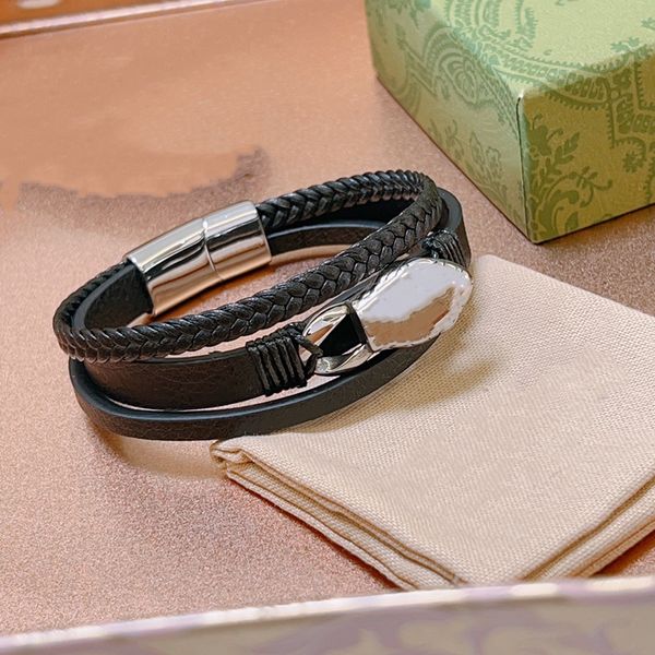 

2023 luxury metal snake bangle bracelet fashion angers forest couple men women rope bracelets classic designer jewelry, Golden;silver