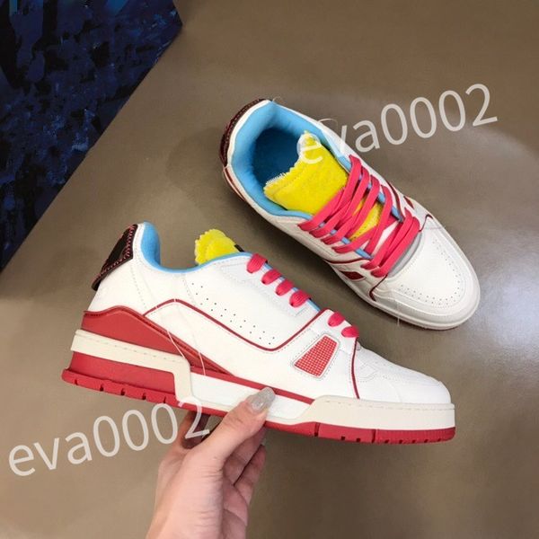 

2023 new luxury designer men and womens couple walking sports youth fashion mens brand-name sneakers ladies jogging shoe non-slip soles size, Black