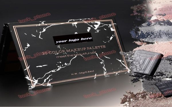 

private label eye shadow 20 color mix shimmer matte color marbling paper pack box 173g 151312 mirror non fly powder no logo8309139