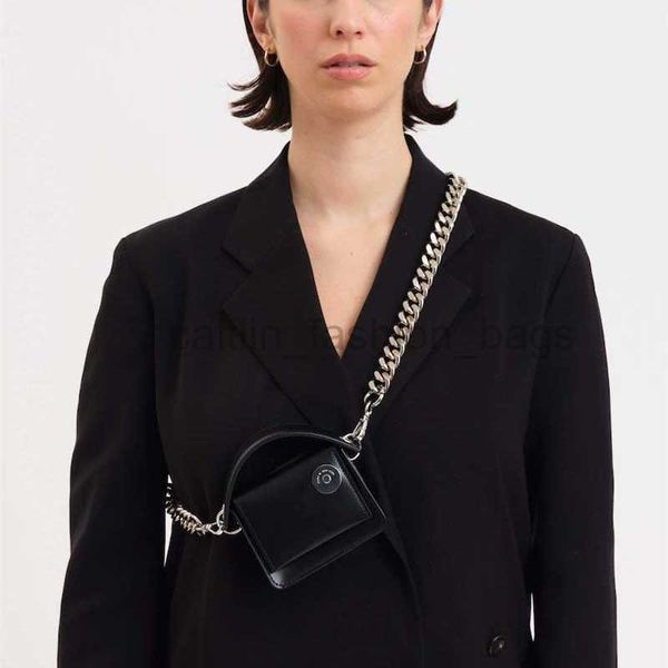 

shoulder bags summer new mini handheld street sblack small square bag thick chain one shoulder chest bag lipstick change shoulder bag girl c