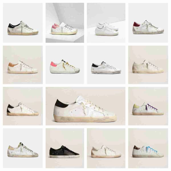 

new release fashion golden release italy brand high shoes sneakers mid slide super star shoes luxury sequin classic white do-o''gg, Black