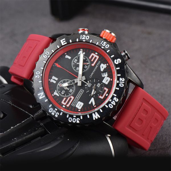 

quartz designer watches rubber avenger wristwatch fashion orologio lusso all dials work fashion endurance mens watches with calendar soft sb, Slivery;brown