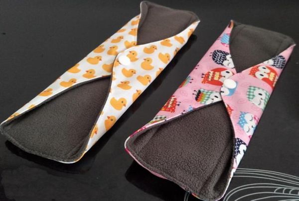 

5pcs mixed color 1921cm new cloth sanitary napkins washable leakproof breathable washable sanitary napkin recyclable sanitary nap7840971