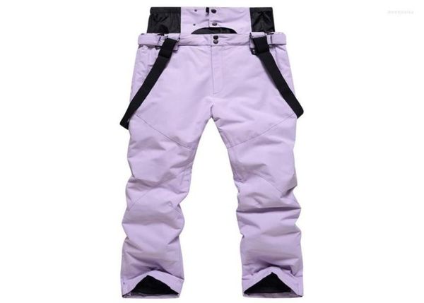 

skiing pants 2022 men women ski winter outdoor sports wear windproof waterproof warm snow trousers snowboard bibs couples9074219