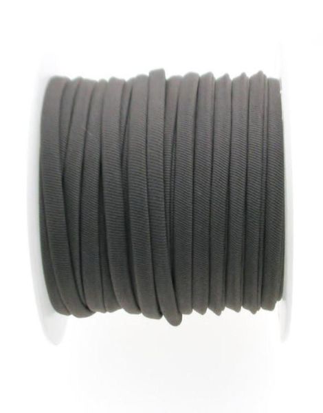 

gray 5mm 20 meters stitched nylon lycra cord soft and thick cord stretchy nylon lycra string elastic cord2350856, White;red