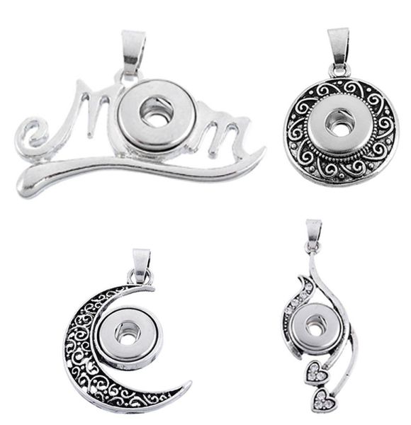 

boom life snap button jewelry moon pendant necklace for women men039s vintage accessories one direction5329041, Bronze;silver