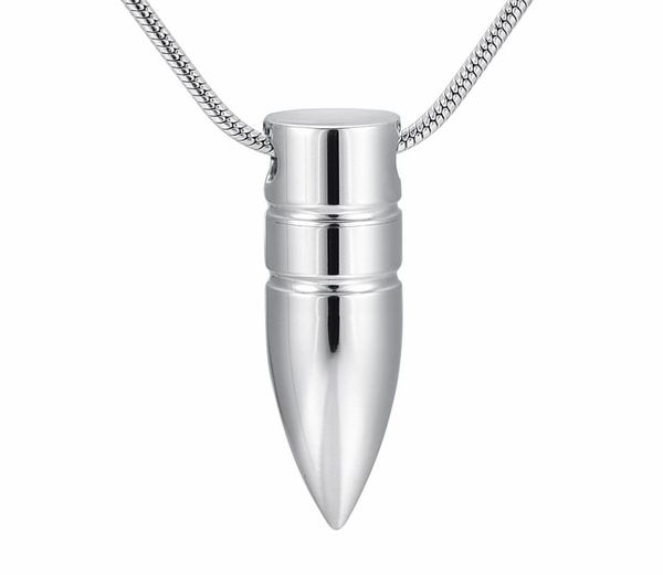 

ijd9891 new arrival manmale memorial ashes keepsake urn pet human bullet cremation urn pendant necklace for ashes hold jewelry4908162, Silver