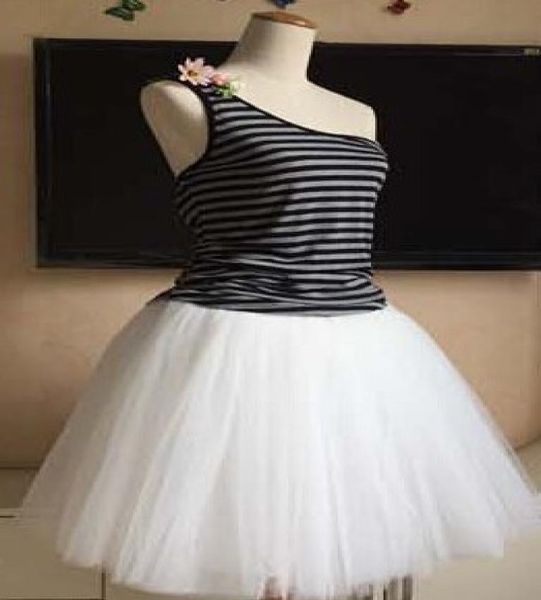 

white tulle skirt below waist elastic waist all colors 5 layers wedding party skirt kneelength under skirt a line petticoat8511529
