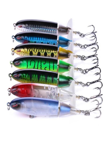 

8pcslot whopper popper 10cm 132g fishing lure artificial wobbler hard bait plopper soft rotating tail for carp fishing pesca 2014027250