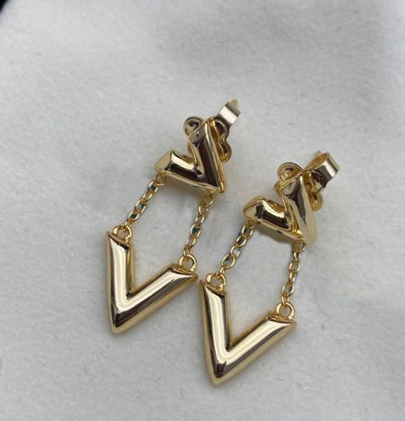 

gold rose gold earrings hoop for women luxurys designers pendant stud earrings fashion jewelry girl letters earring wedding d220422870212, Golden;silver