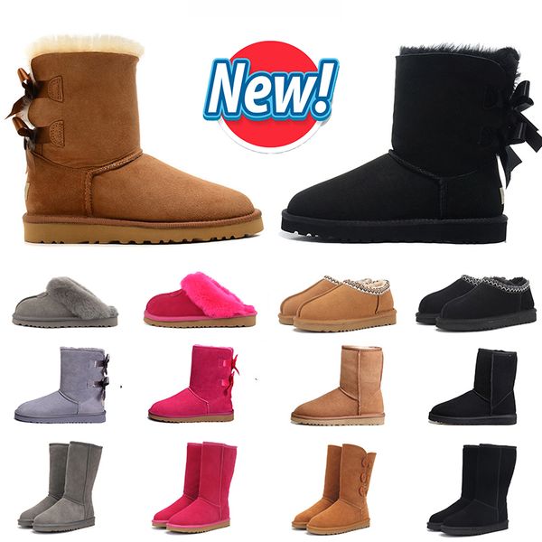 

tasman slippers australia boots womens winter fur slides ankle snow boot uggity classic mini ankle black pink red brown uggs booties