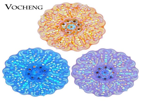 

noosa ginger snap flower bling charm 6 colors 18mm resin snap jewelry vocheng vn12925959404