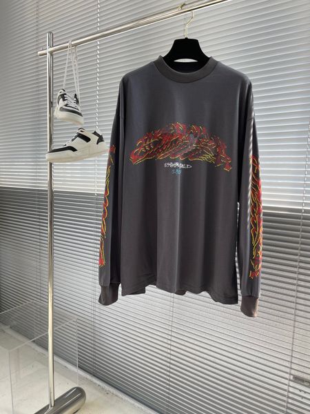 

men's plus size hoodies & sweatshirts in autumn / winter 2024 acquard knitting machine e custom jnlarged detail crew neck cotton wrf, Black;brown