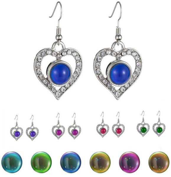 

mood earring tracker thermochromic drop earrings temperature sensing earrings7818525, Golden
