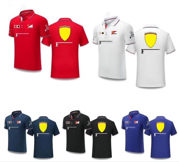 

new f1 racing polo shirt summer team short sleeve body shirt same customized