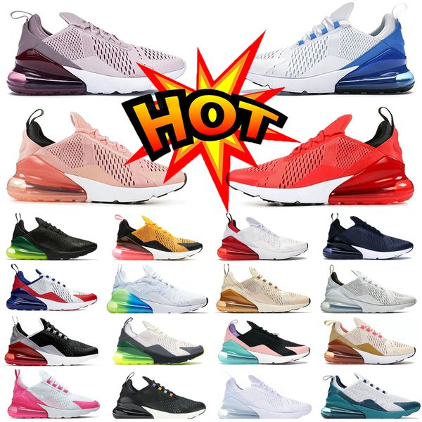 

2023 270 casual shoes men women air 270s react triple black white royal chaussure bred be true metallic gold barely rose olive dusty cactus