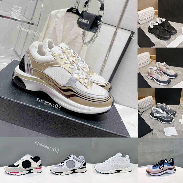 

designer sneakers calfskin casual shoes fashion reflective shoes men women sneaker vintage suede trainers increasing leather platform shoe f, Black