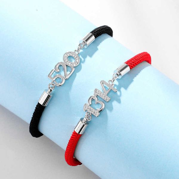 

Luxury Bulgr top jewelry accessories designer woman New Couple Bracelet Men and Women's Pair Handmade Weaving Bracelet Digital Lifetime Bracelet accessories