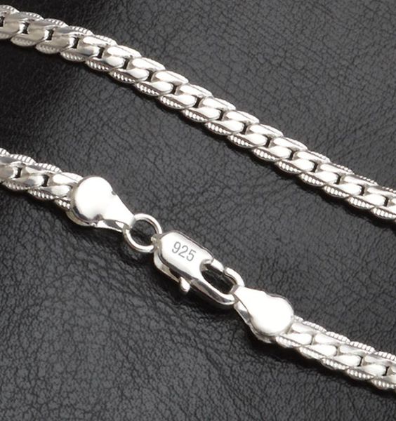 

5mm 18k gold plated s925 silver chain mens womens jewelry necklace bracelet miami cuban link hip hop chains necklaces2968721