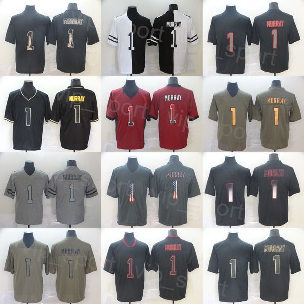 

football mens 1 kyler murray jersey team goddess hyphenation hemp grey drift rainbow leopard grain usmc shadow smoke flag salute to service, Black;red