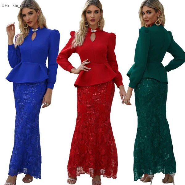 

km8060 sequin dress autumn/winter v-neck long1, Black;gray