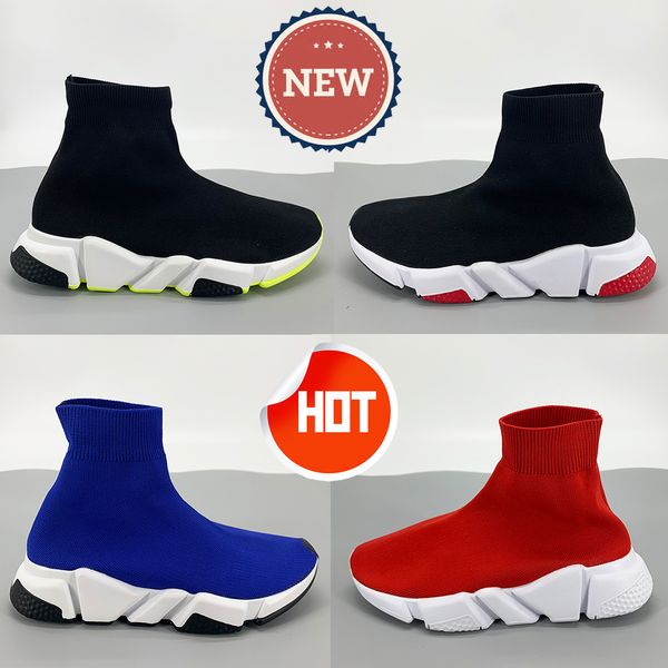 

new designer shoes speeds trainer paris mens casual sock sneakers triple black white noir green electric blue luxurys platform mesh womens t