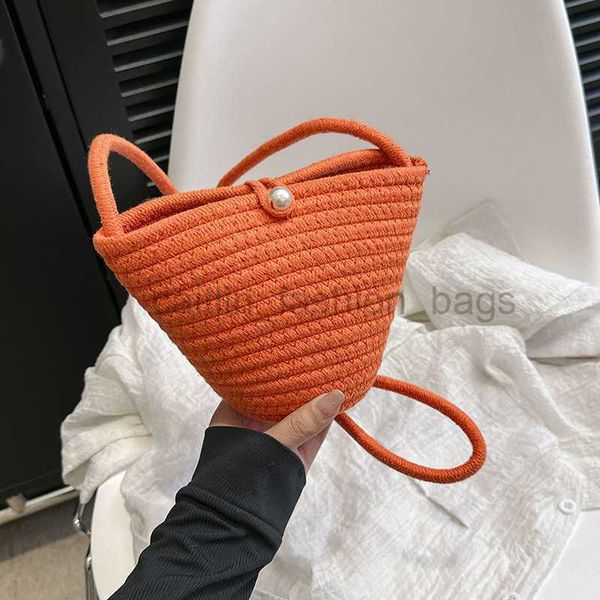 

cross body baobao 2023 new woven women's bag niche ins korean version bucket bag seaside shoulder crossbody bag caitlin_fashion_bags