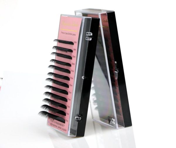 

4 trayslot eyelash extension silk mink soft individual eye lashes3804149